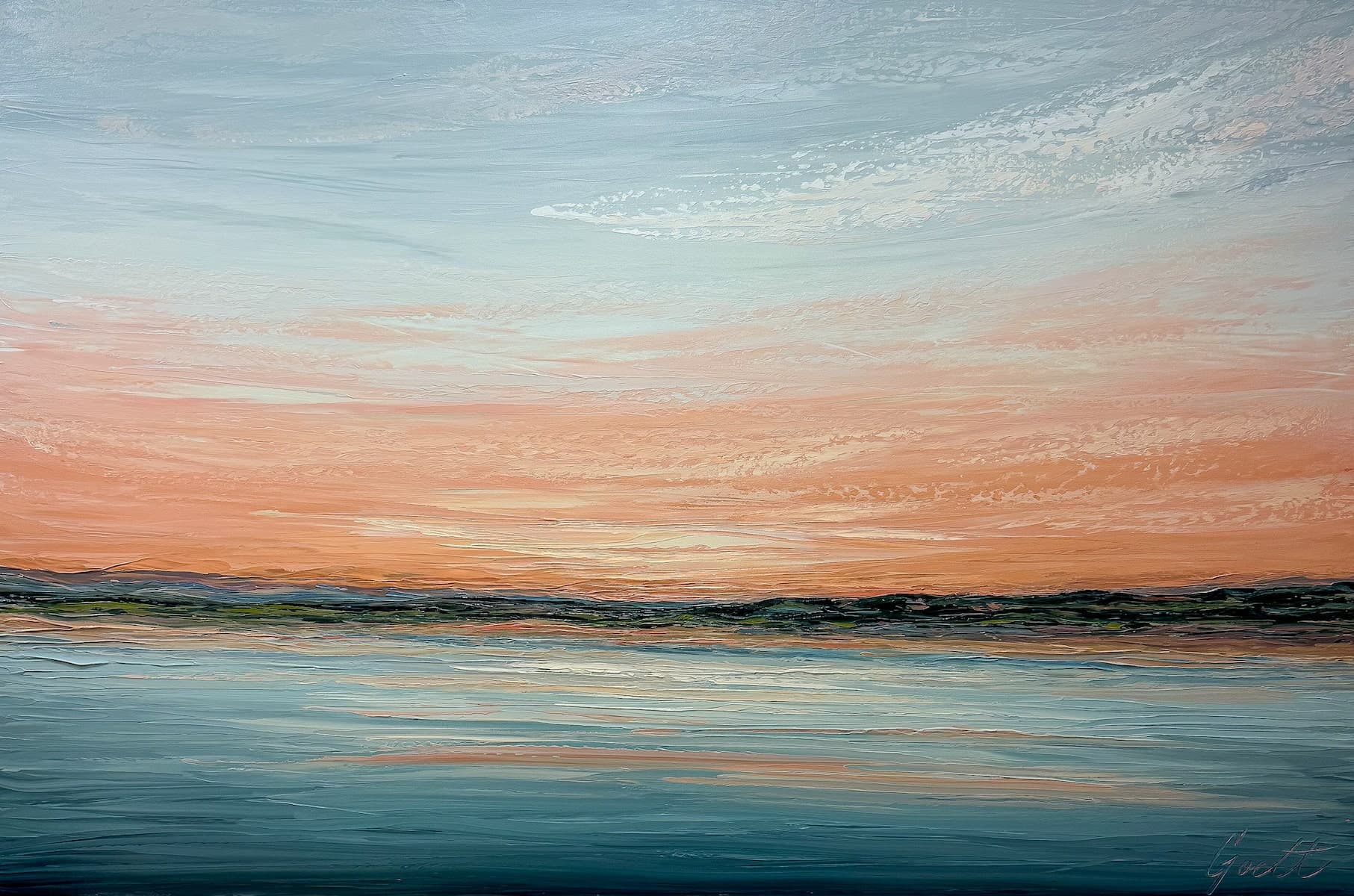 Blissful Morning by Cecilia Goett, acrylic on canvas at El Dorado Gallery