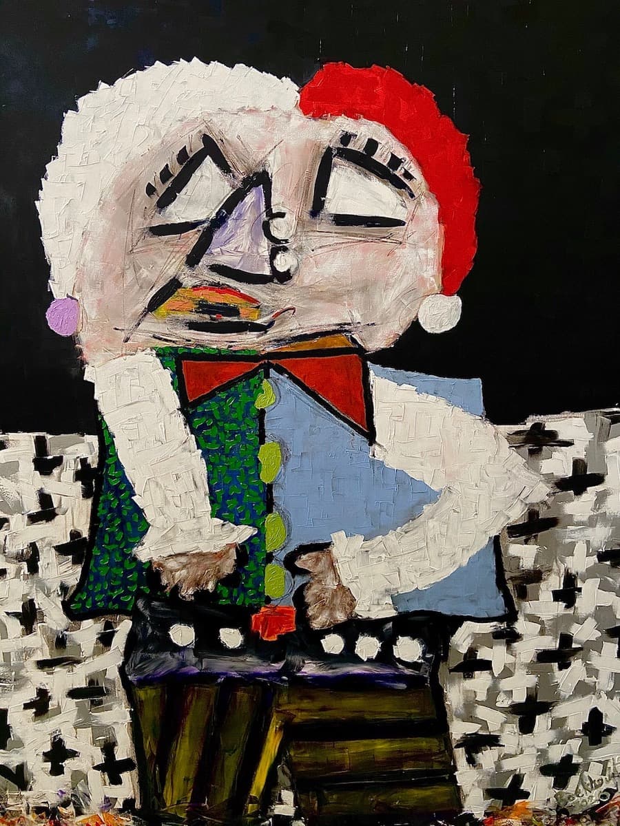Bufón by Johannes Boekhoudt, oil on canvas painting at El Dorado Gallery