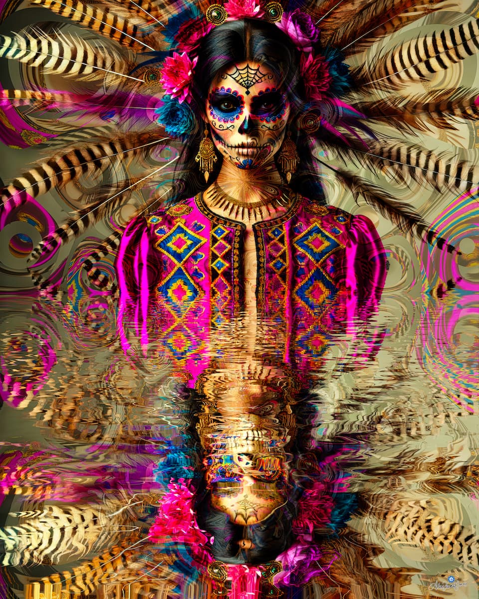 Catrina by Alex Funes Lovis, chromalux hd metal print at El Dorado Gallery
