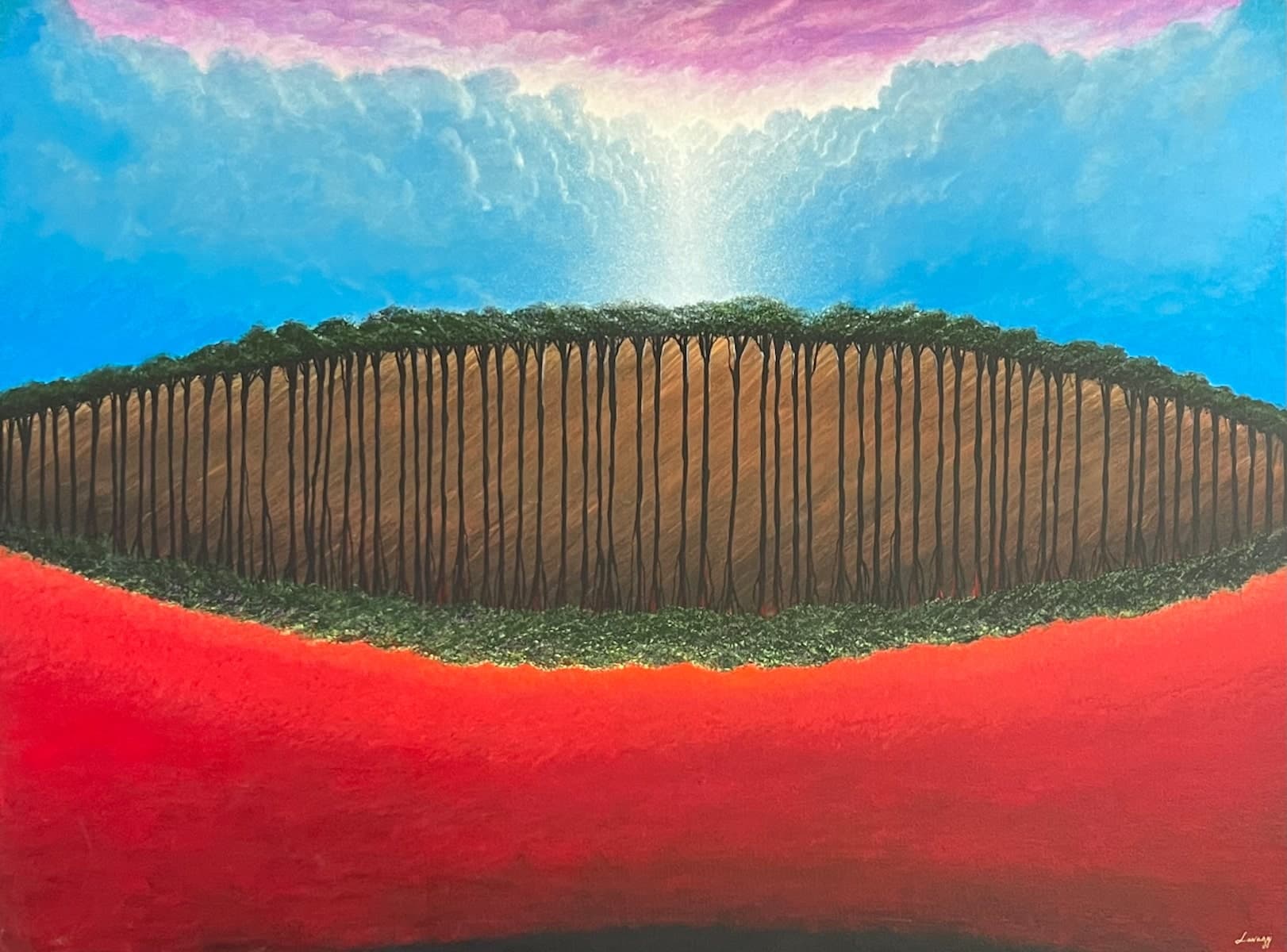 Divine Comedy II by Steven Lavaggi, acrylic on canvas painting at El Dorado Gallery