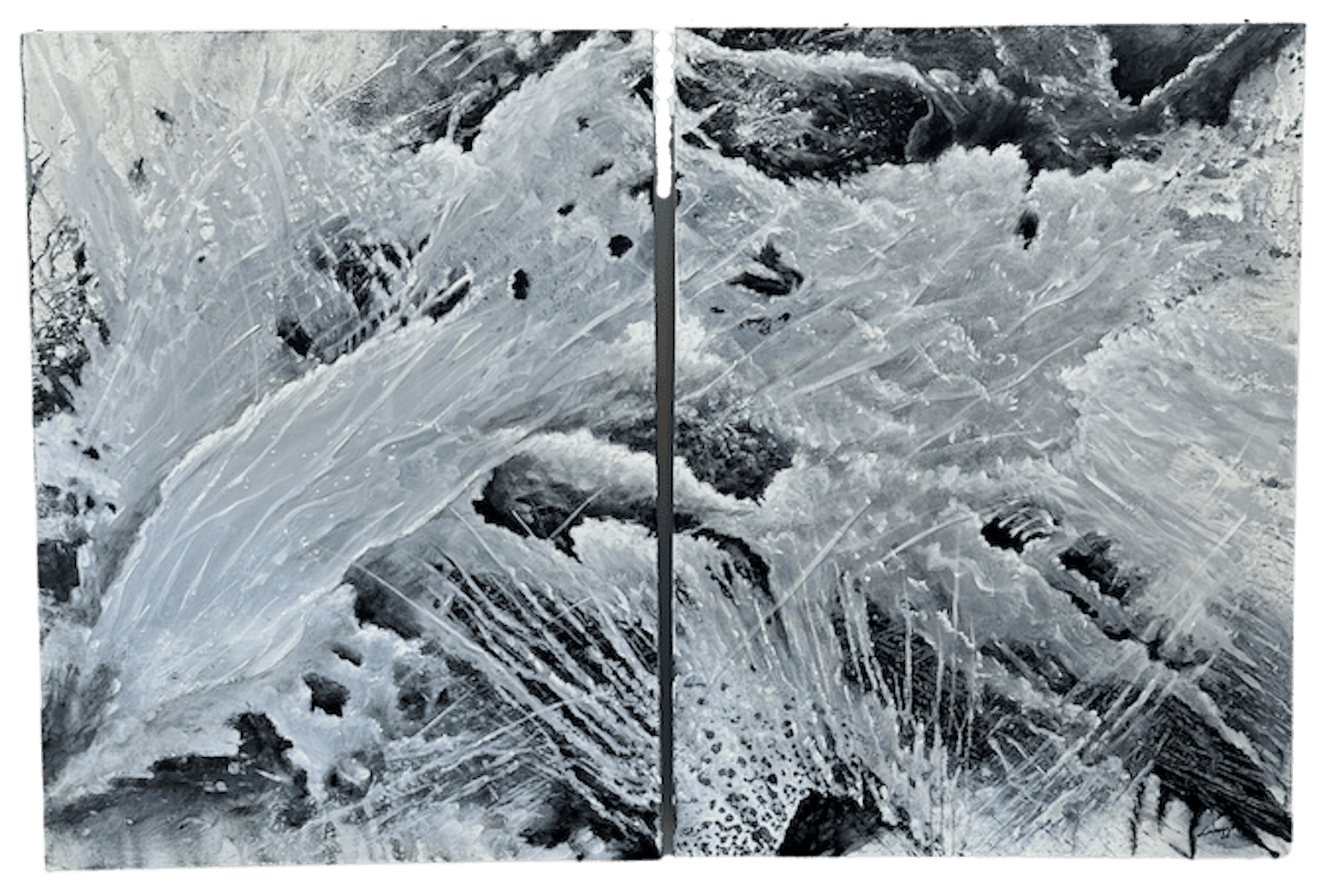 Dreams in Gray by Steven Lavaggi, acrylic on canvas at El Dorado Gallery
