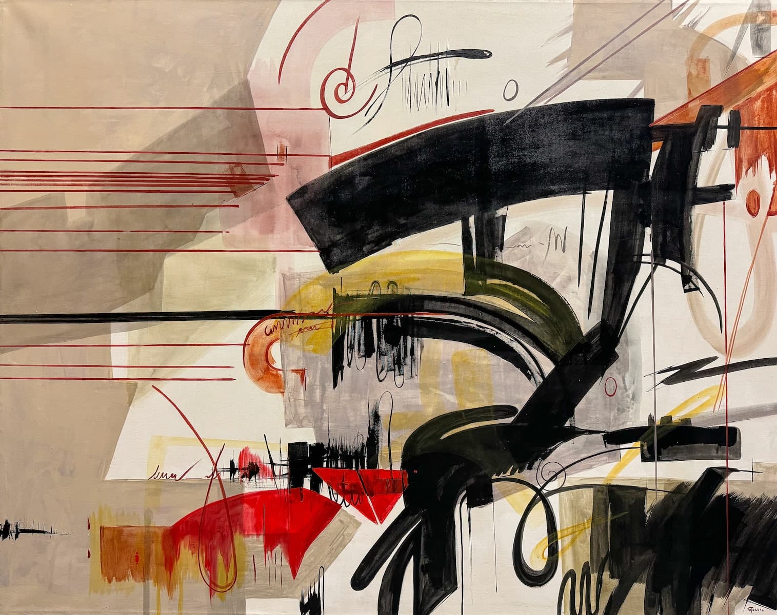 Musica by Salvador Torres, acrylic on canvas painting at El Dorado Gallery