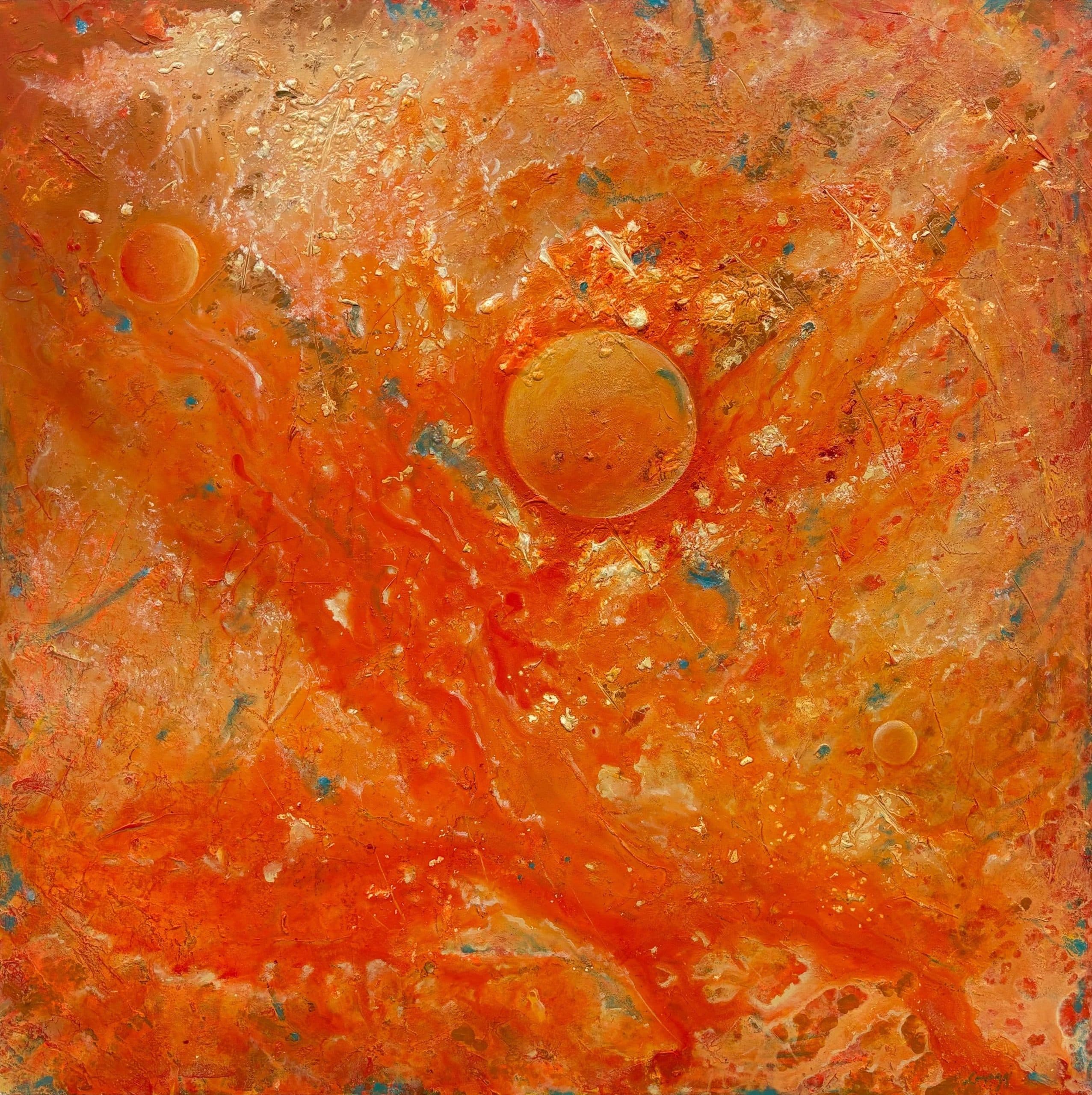 Solar Essence by Steven Lavaggi, acrylic on canvas painting at El Dorado Gallery