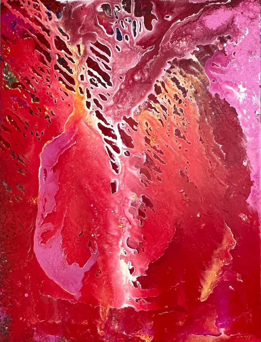 Warm Emotions I by Steven Lavaggi, acrylic on canvas at El Dorado Gallery