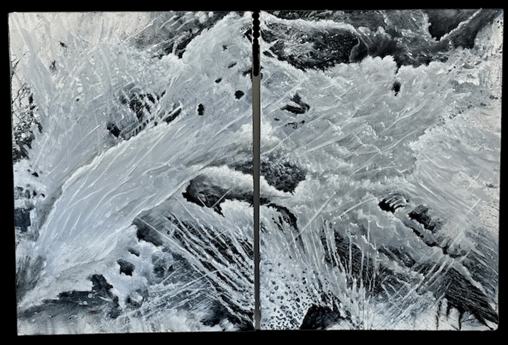 Dreams in Gray by Steven Lavaggi, acrylic on canvas at El Dorado Gallery