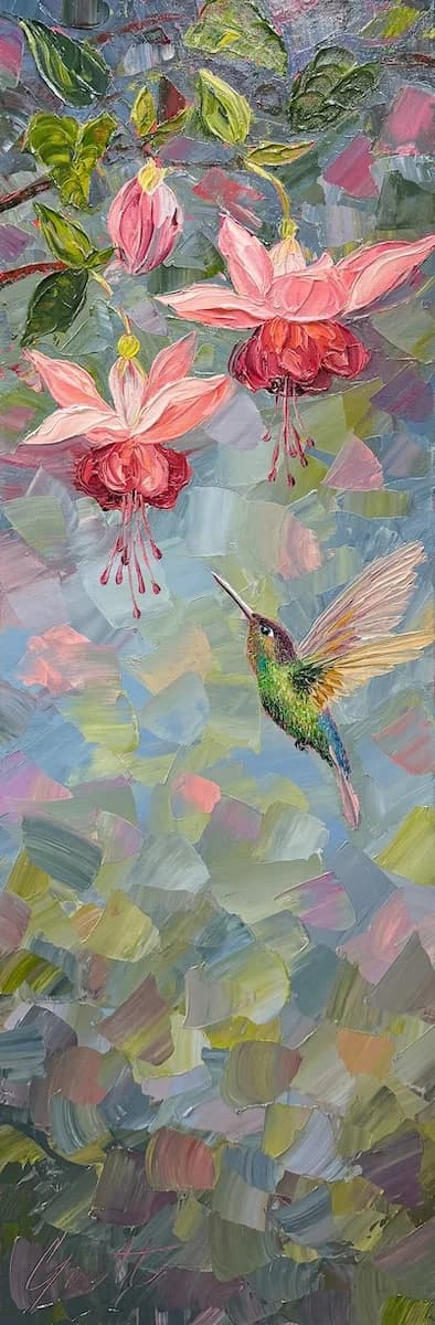 Felicity by Cecilia Goett, acrylic on canvas at El Dorado Gallery
