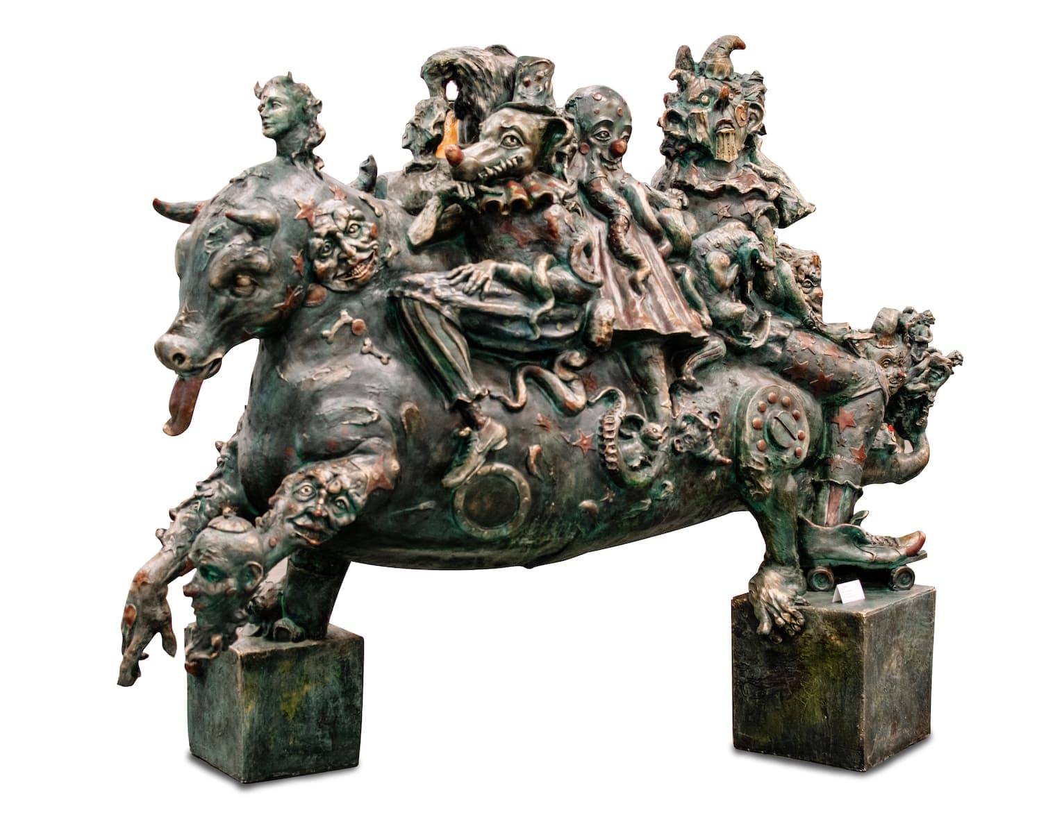 Journey to Nowhere by Nino Magaña, resin sculpture at El Dorado Gallery