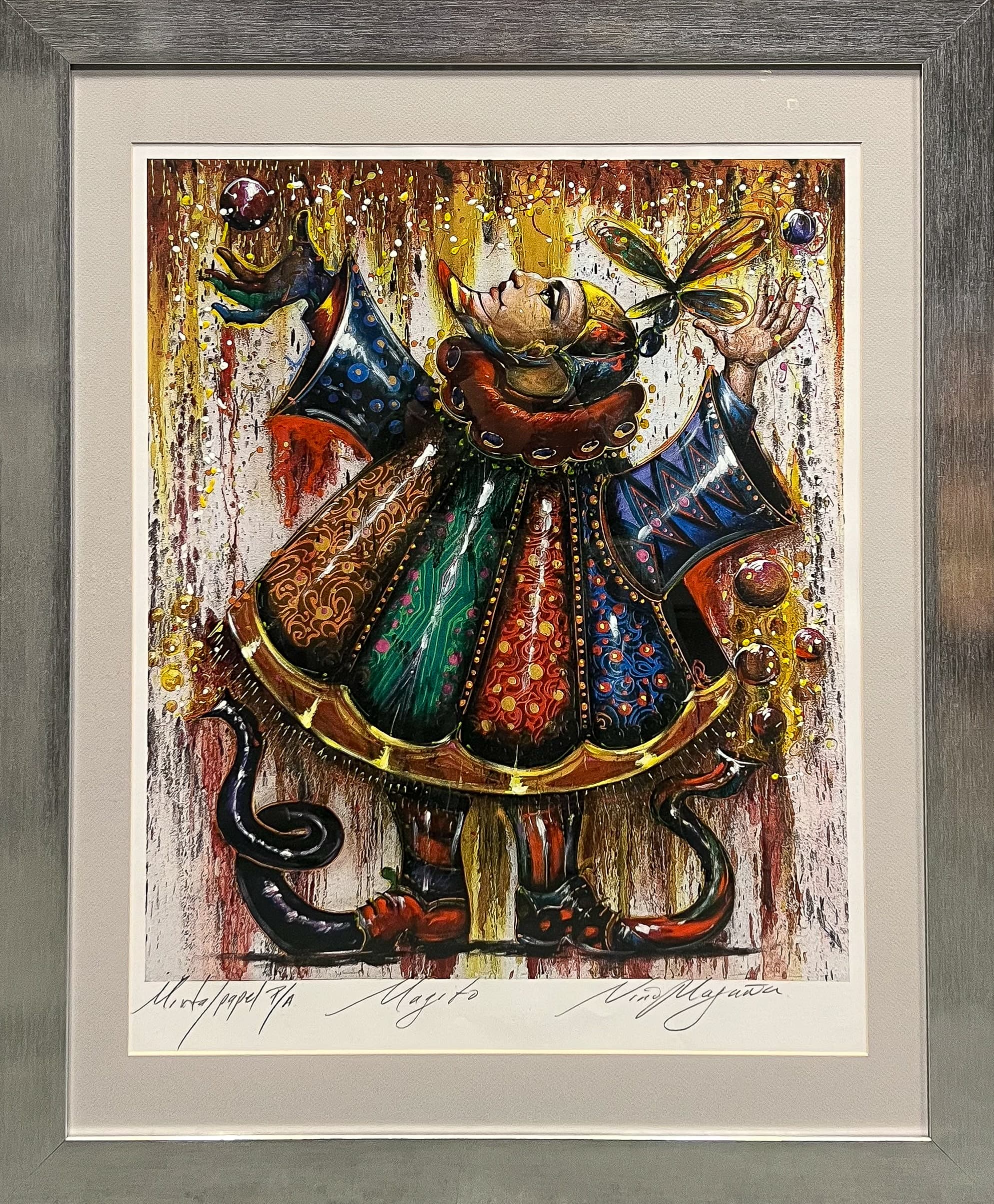 Little Magician silkscreen print by Nino Magaña at El Dorado Gallery