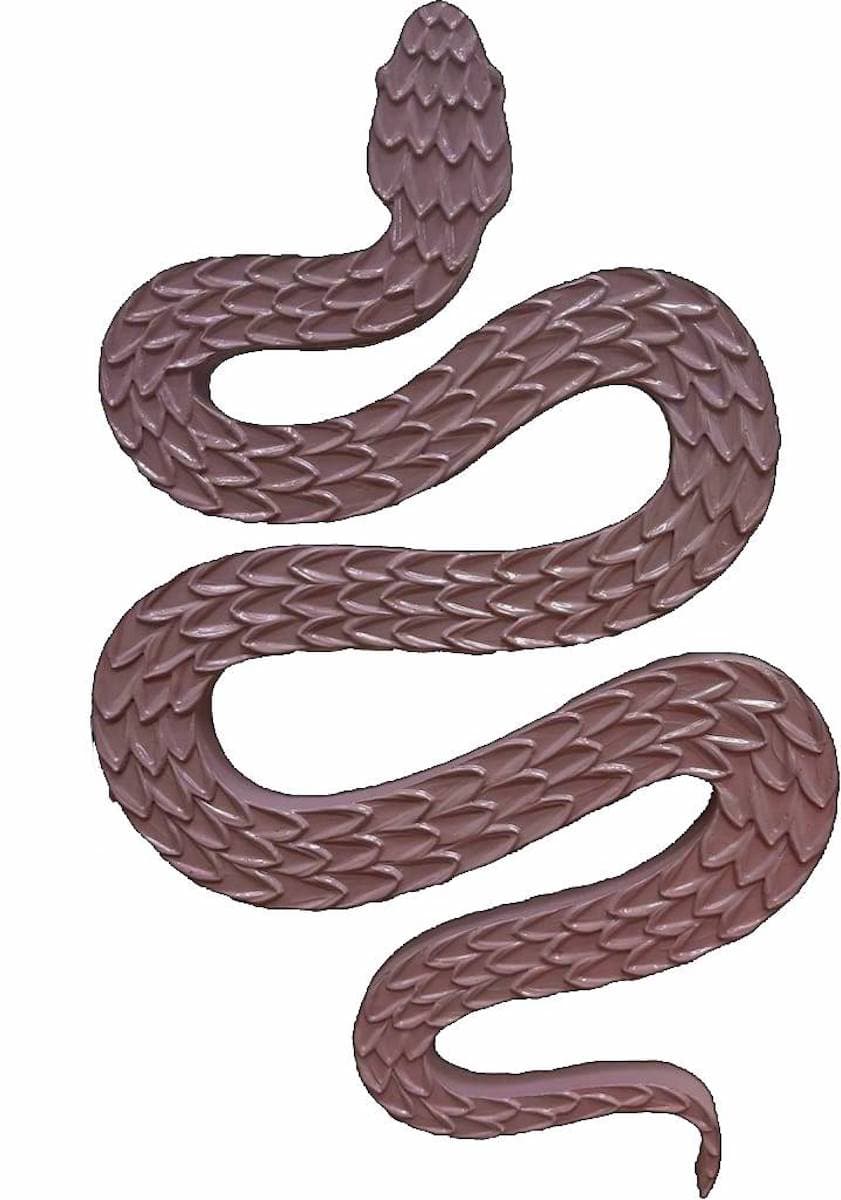 Snake #67 by Clarissa Sylva, acrylic on fiberboard at El Dorado Gallery
